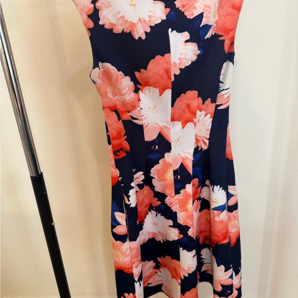 Vince Camuto Pink and White Sleeveless Sundress